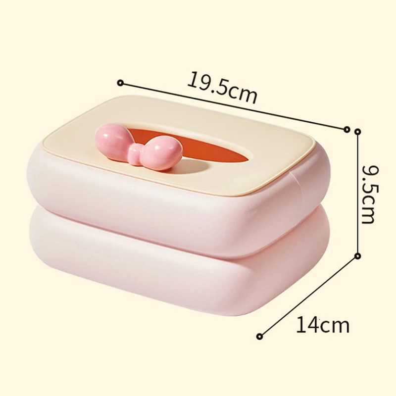 Colorf Tissue Box Organizer Desktop Napkin Holder Wall-Mounted With Lid Portable Design For Living Ro And Bedro Decor H251201
