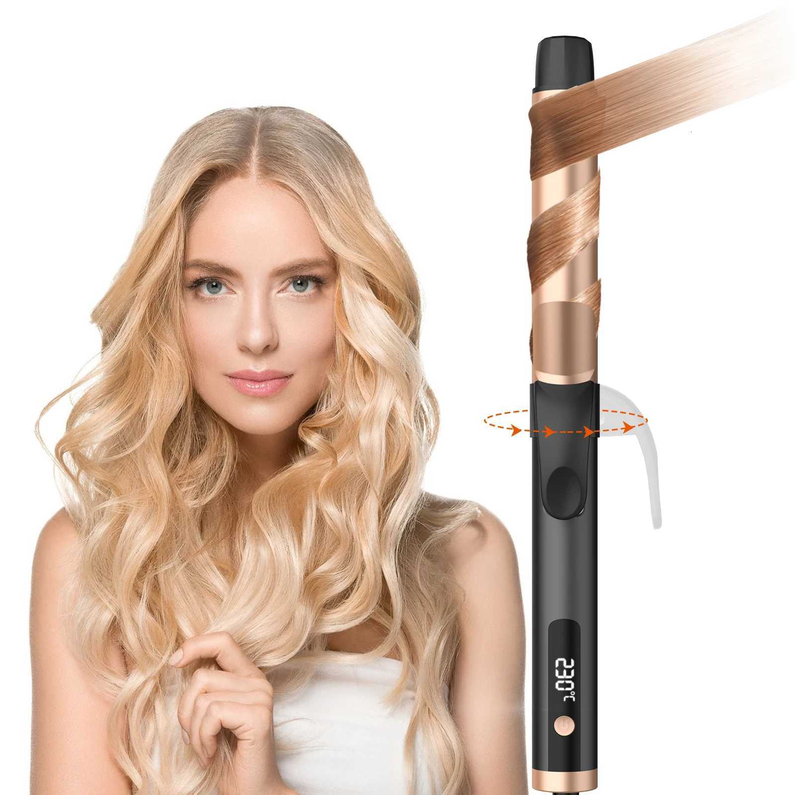 Electric Professional Ceramic Hair Curler Curling Iron Roller Curls Wand Waver Fashion Styling Tools C251202