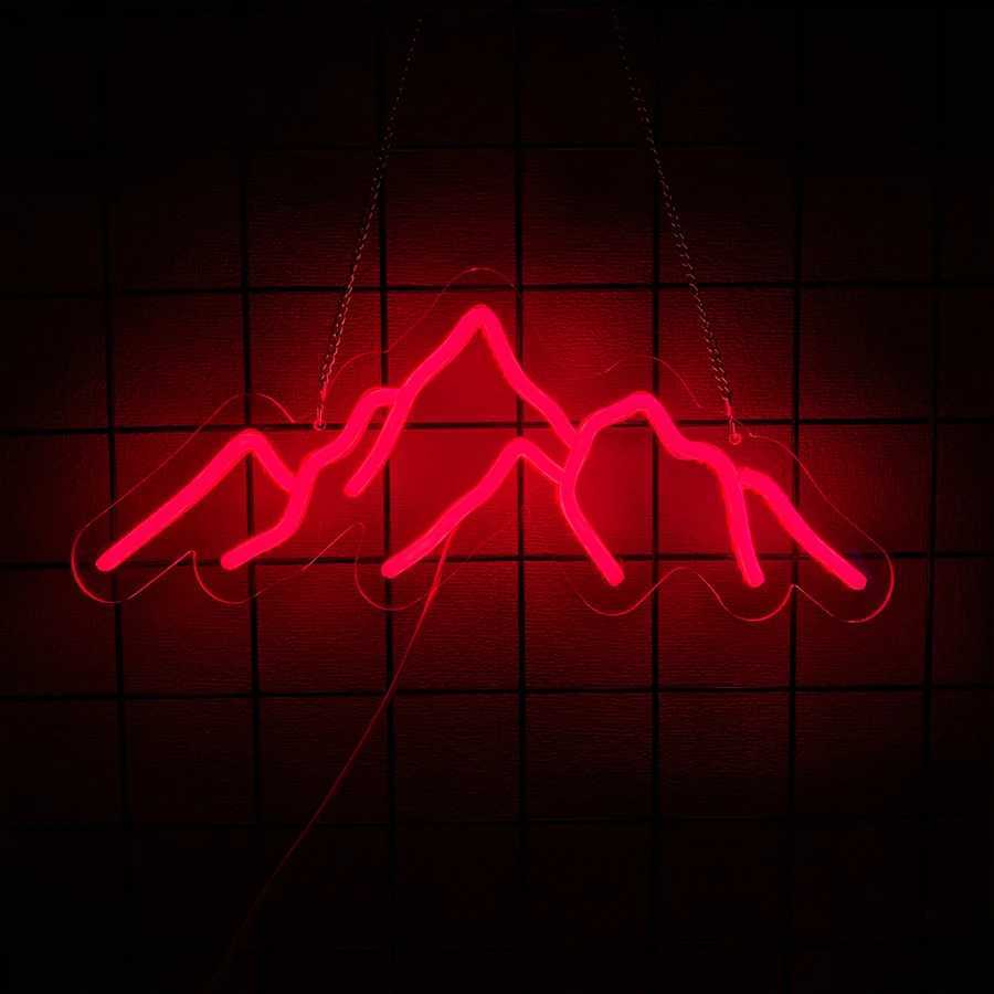 Neon Sign Of Sunrise And Sunset Solar Wave Icon Suitable For Bedroom Beach Bar Party Man Private Space And Home Art Decor H251201