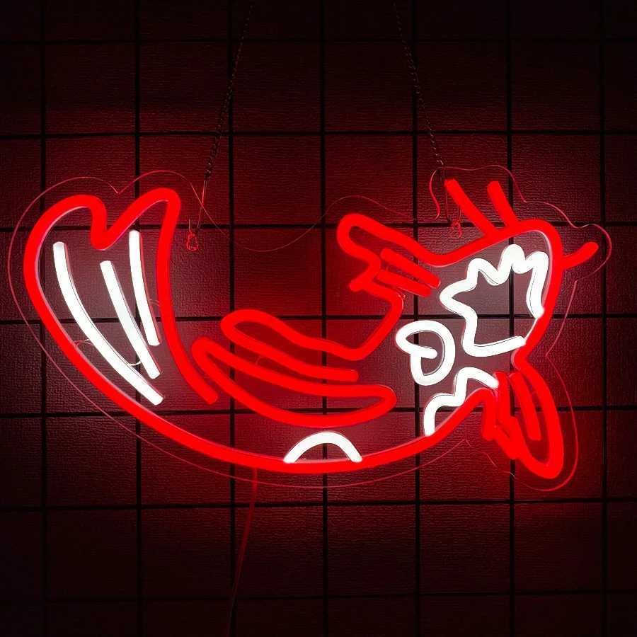 Fish Neon Sign Wall Business Decor Usb Powered Suitable For Clubs Shops Fishing Equipment Stores Man Cave Wall Lamps H251201