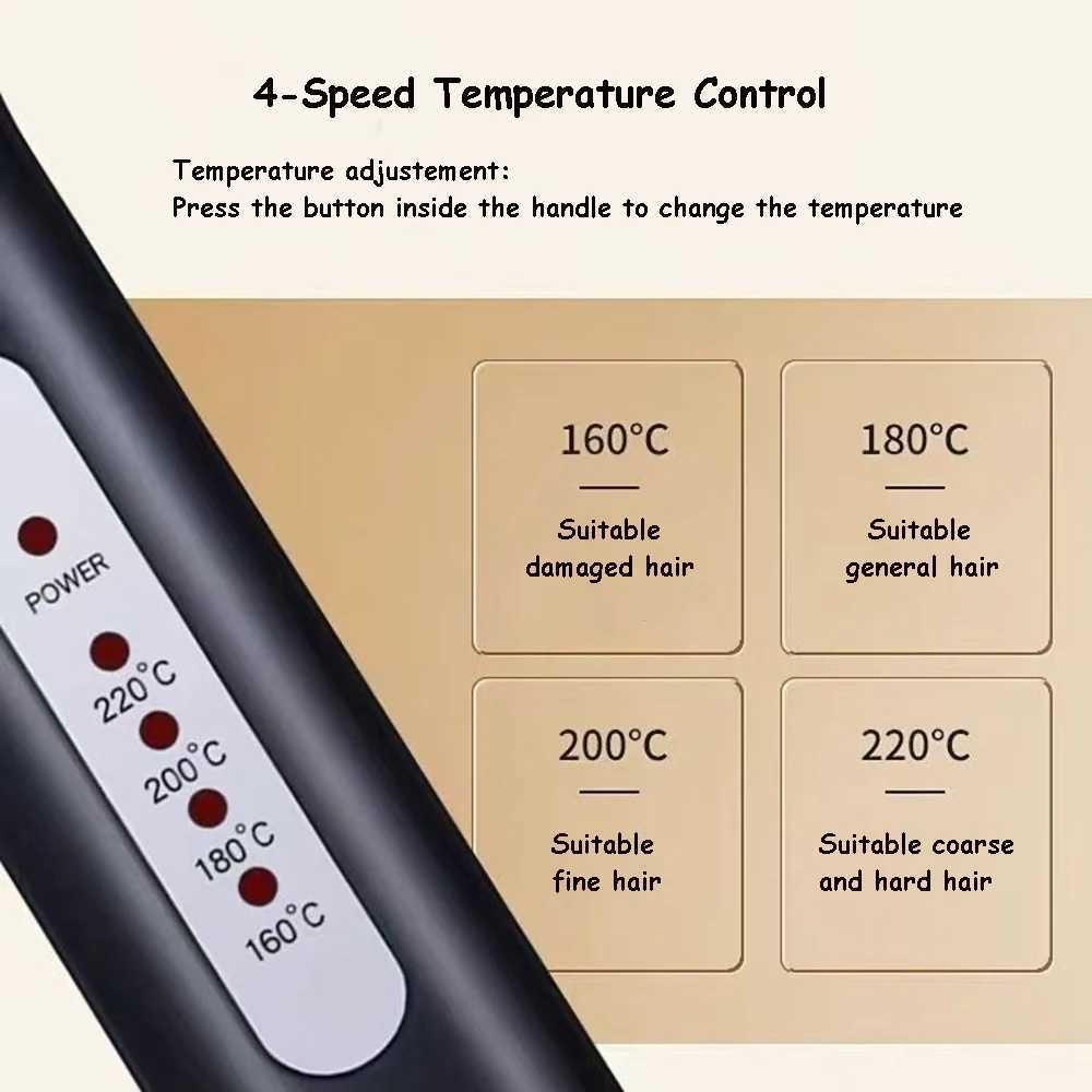 Hair Iron Ceramic Hair Straightener Professional Curling Iron Corn Perm Fluffy Splint Flat Iron Hair Styling 4 IN 1 Salon Tools C251202