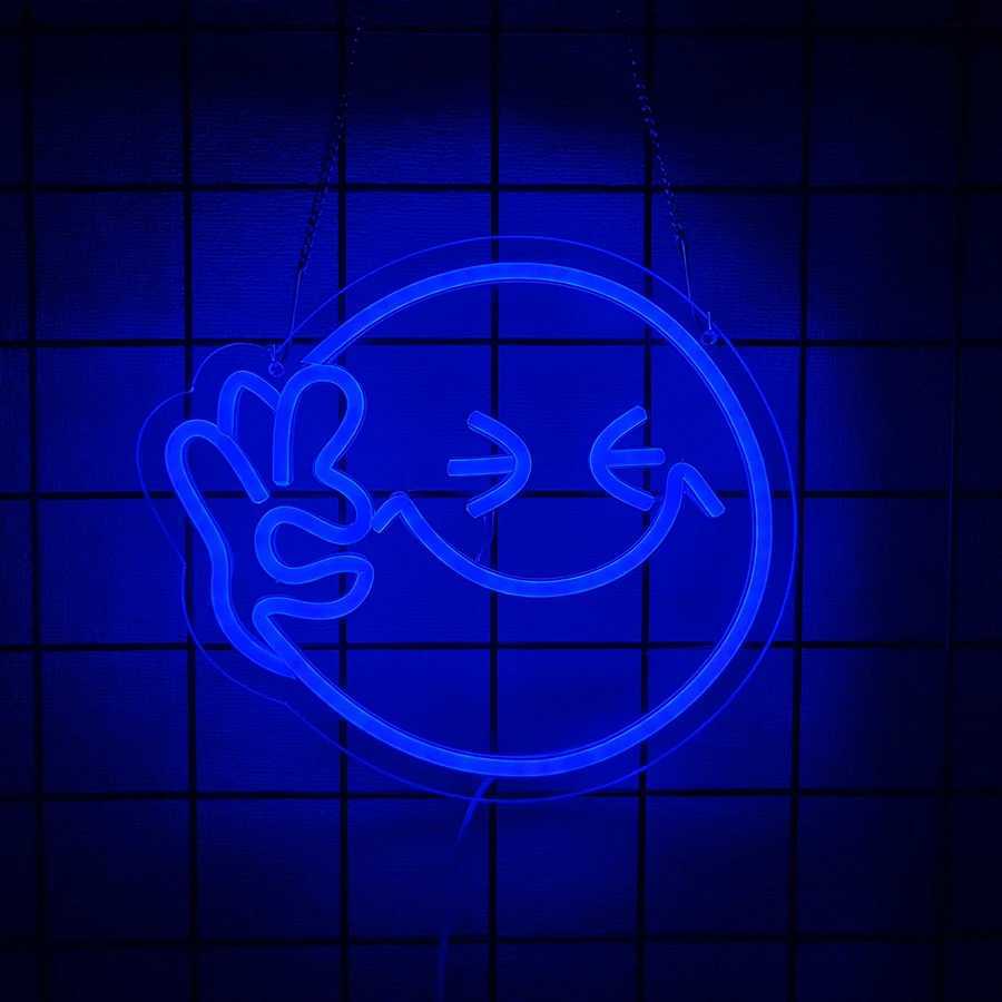 Smile Series Led Neon Signs Used For Wall Decor Engagement Party Bedroom Game Room Wall Lights Christmas And Birthday Gifts H251201