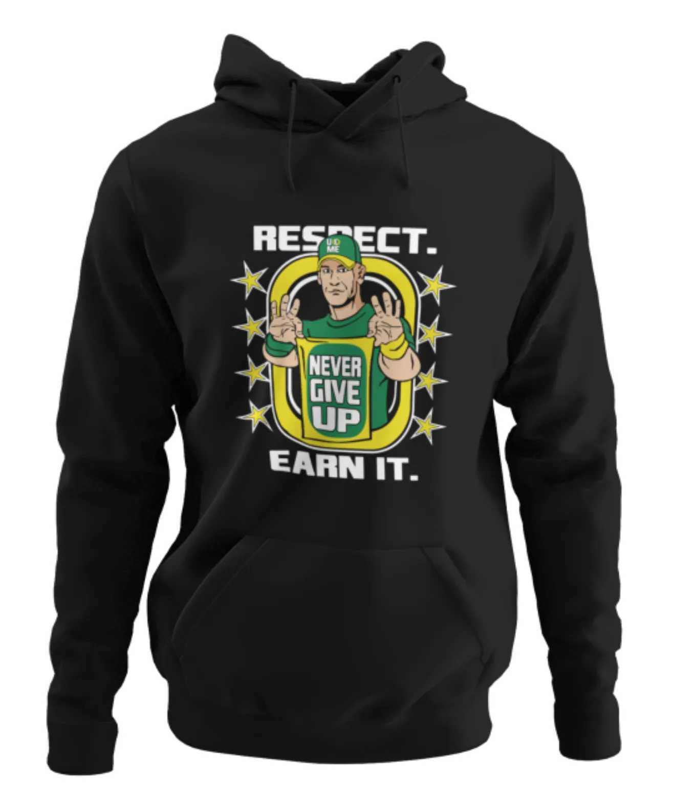 John Cena Wrestler Never Give Up Organic Mens Hoodie John Cena Farewell Tour 2025 Sweatshirt Male Streetwear Hoodies Clothing J251203