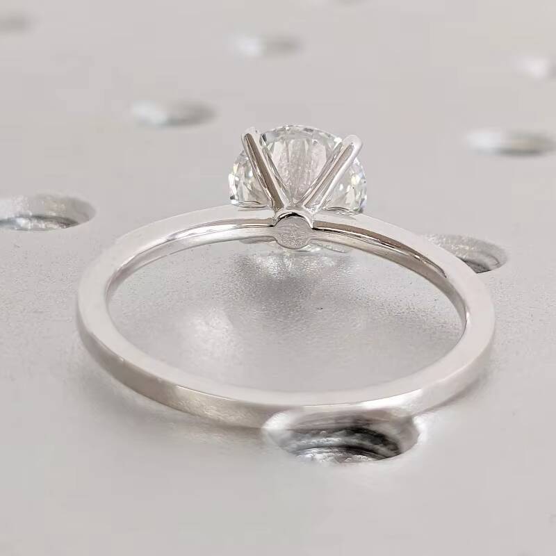 Gia Igi Certified CVD HPHT Lab Grown Diamond 14K/18K Solid Gold Solitaire Engagement Ring for Women