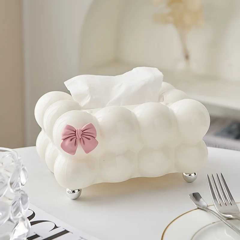 1pc Premium Cloud-Shaped Plastic Tissue Holder Solid Color Creative Paper Tissue Boxes Car Tissue Holder Acrylic Box H251201