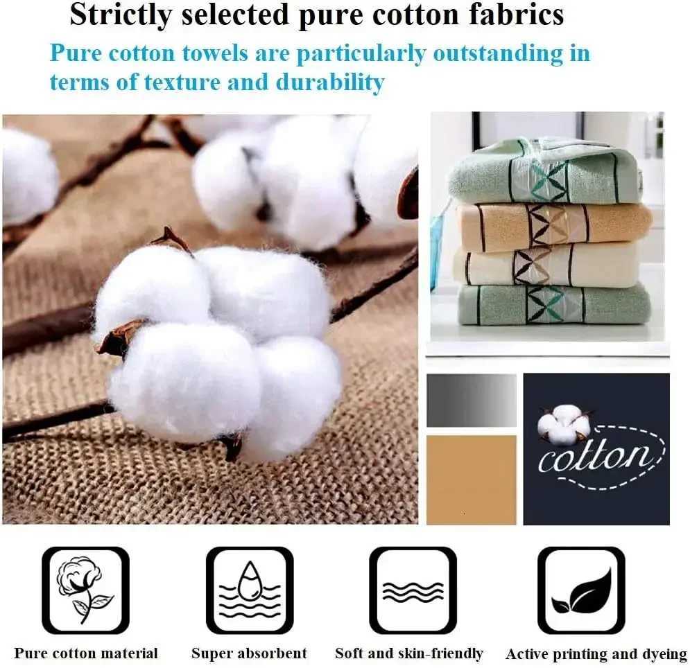 4 packs pure cotton hand towel 100 cotton face towel printed super soft high absorbent bathroom Y251202
