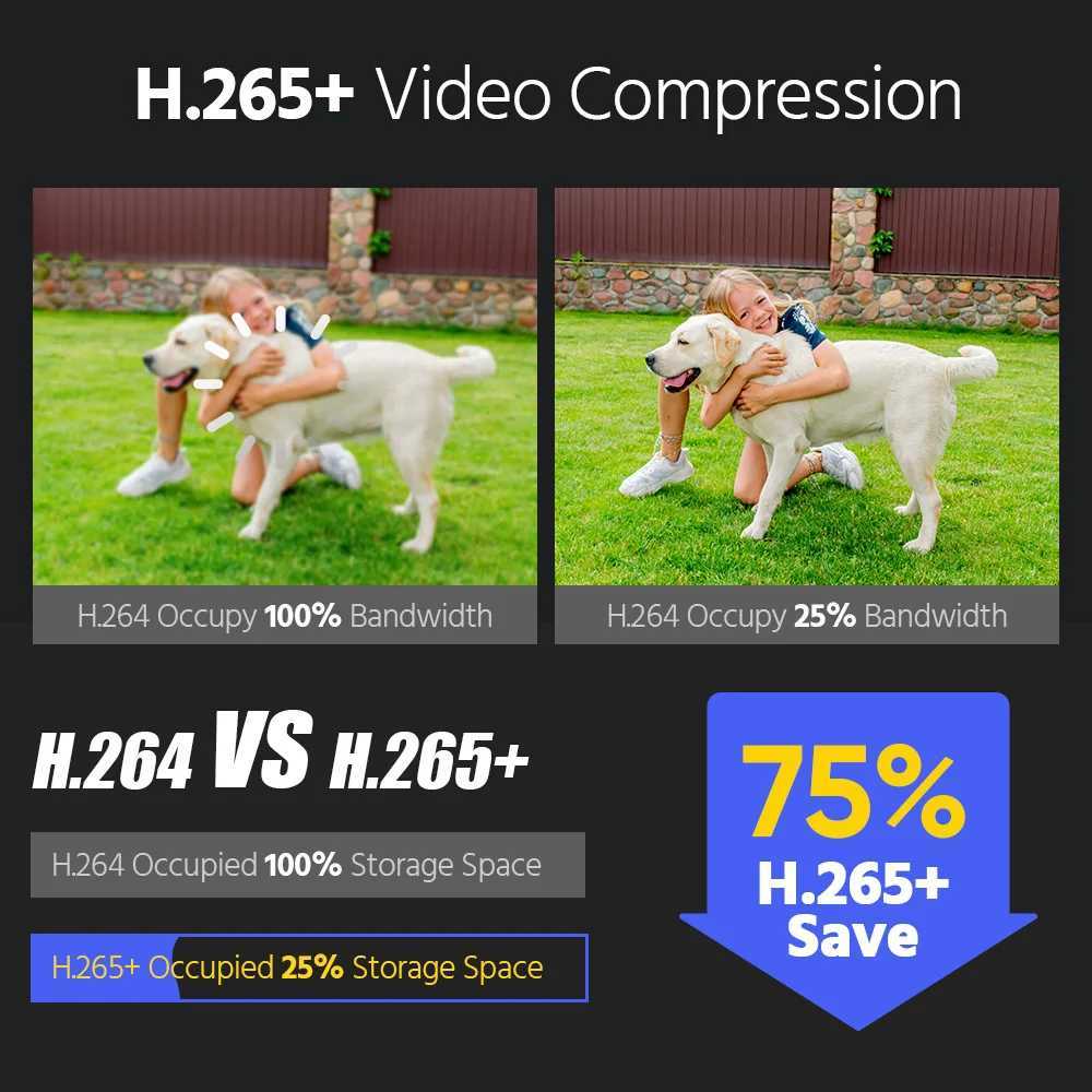 ANNKE 12MP Outdoor Smart Dual Light PoE Security Camera Color IR Night Vision Built-in Microphone IP67 Smart He H265 C2512023