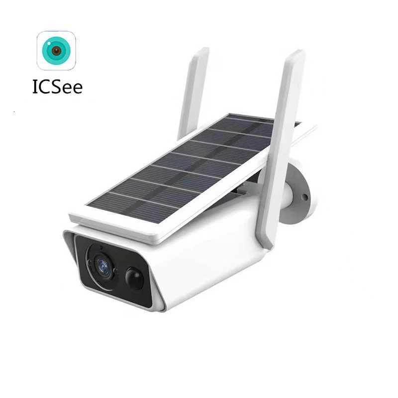 4MP Wifi Solar Camera Wireless Battery Powered Outdoor IP Camera IP66 PIR Video Blet Surveil Cameras ICSEE APP C251202