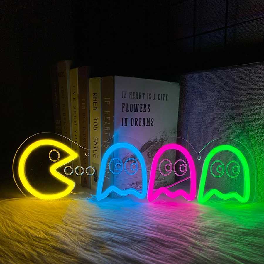 Game Led Neon Sign Cartoon Icon Wall Decor Used For Room Home Game Room Club Office Bar Art Wall Lamp Usb Powered H251201