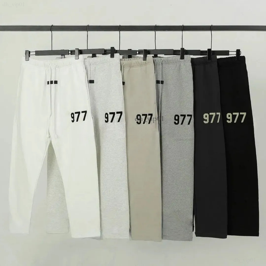 Designer Essential Pants Sweatpants Mens Women Pants Pant Trousers Loose Fitting Jet Black Breathable Elongated Drawstrings Seam Pockets Sport Sweatpant 0cd