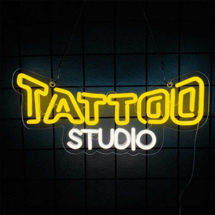 Tattoo Led Neon Sign Used For Tattoo Salon Studio Business Bedroom Beer Bar Garage Man Cave Decor Tattoo Lovers Gifts H251201