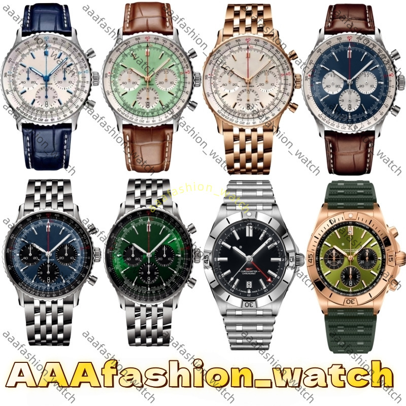 AAA Breilting Watch Navitime Chronomat Watch Luxury Mens Top Quality Designer Br Watch Man Watch Woman Watch Superclone Chronograph Quartz Automatic Watch Box b0e3