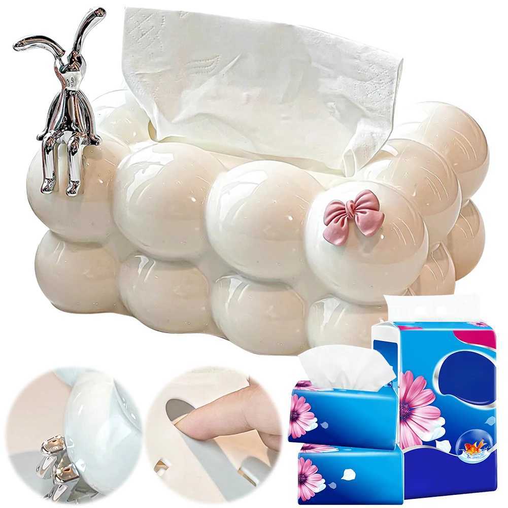 New Luxury Bubble Tissue Holder Minimalist Cotton Candy Tissue Cover Creative Household Cloud Tissue Box Living He Decoration H251201
