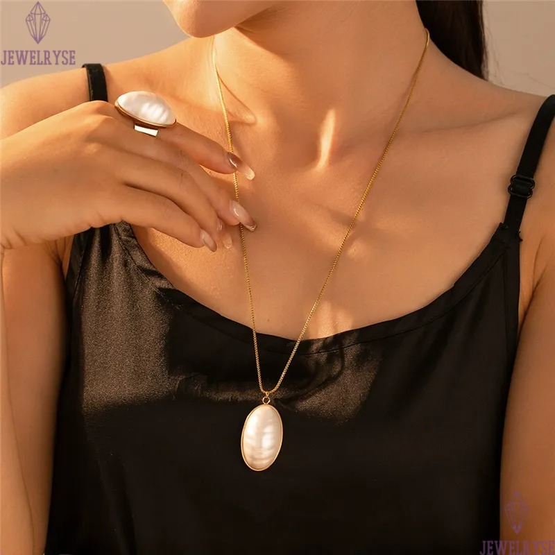 long synthetic fritillary necklace designer for woman stainless steel pendant silver 18k gold necklaces daily outfit fashion jewelry birthday family g
