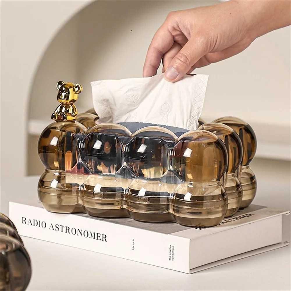 Semi-Transparent Cloud Tissue Box Minimalist Bubble Tissue Holder Creative Cotton Candy Tissue Cover Living Ro Decor H251201