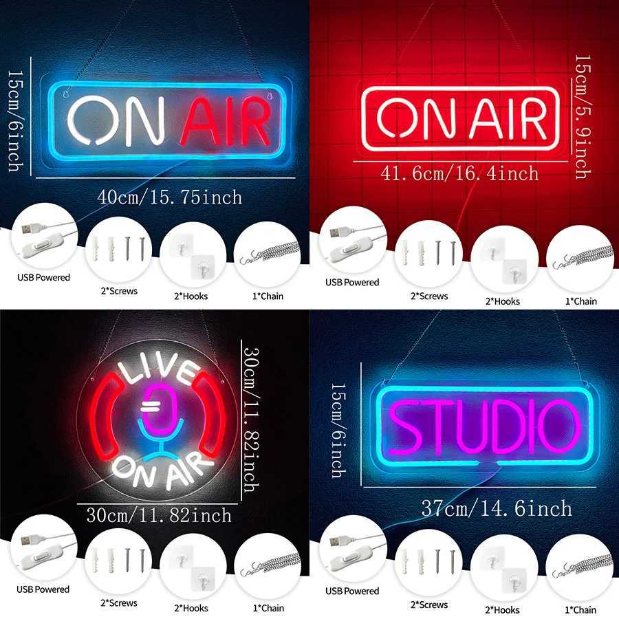 On Air Neon Sign Powered By Usb Used For Wall Decor Of Recording Studio Music Classroom Streaming Media Parties And Clubs H251201