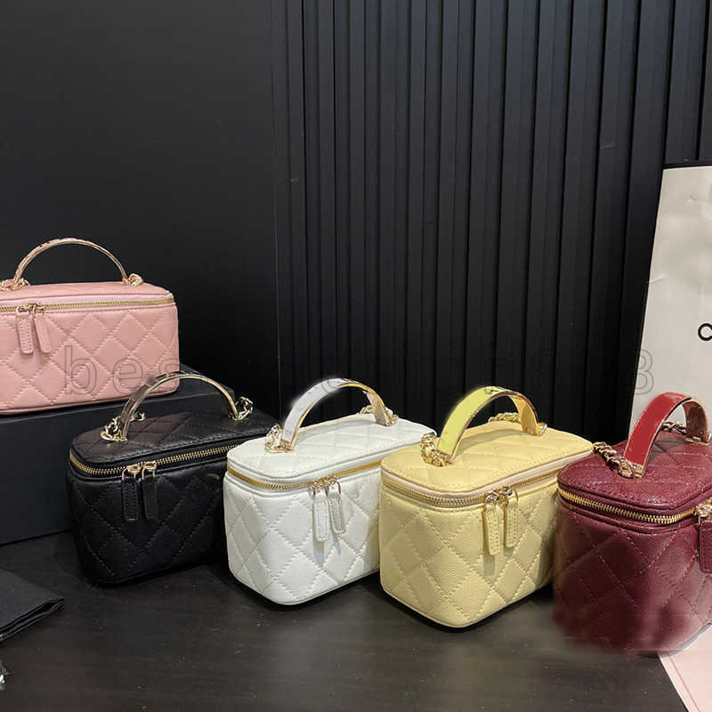 Evening Bags Womens Vanity Box Designer Cosmetic Bags Top Handle Totes woc Quilted Matelasse Chain Crossbody Bag Shoulder Handbag cc Caid Lipstick Holder Purse Mini