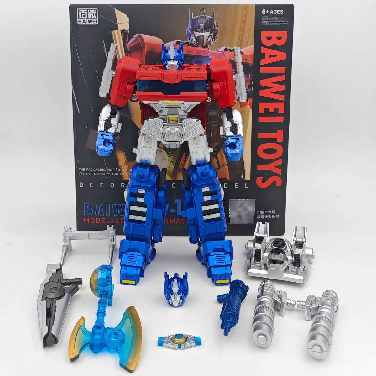 In stock BAIWEI TW1035 TW-1035 Transformation Robot Car Model Set OP KO SS112 Action Figure Alloy Commander Deformation Toy Y251129