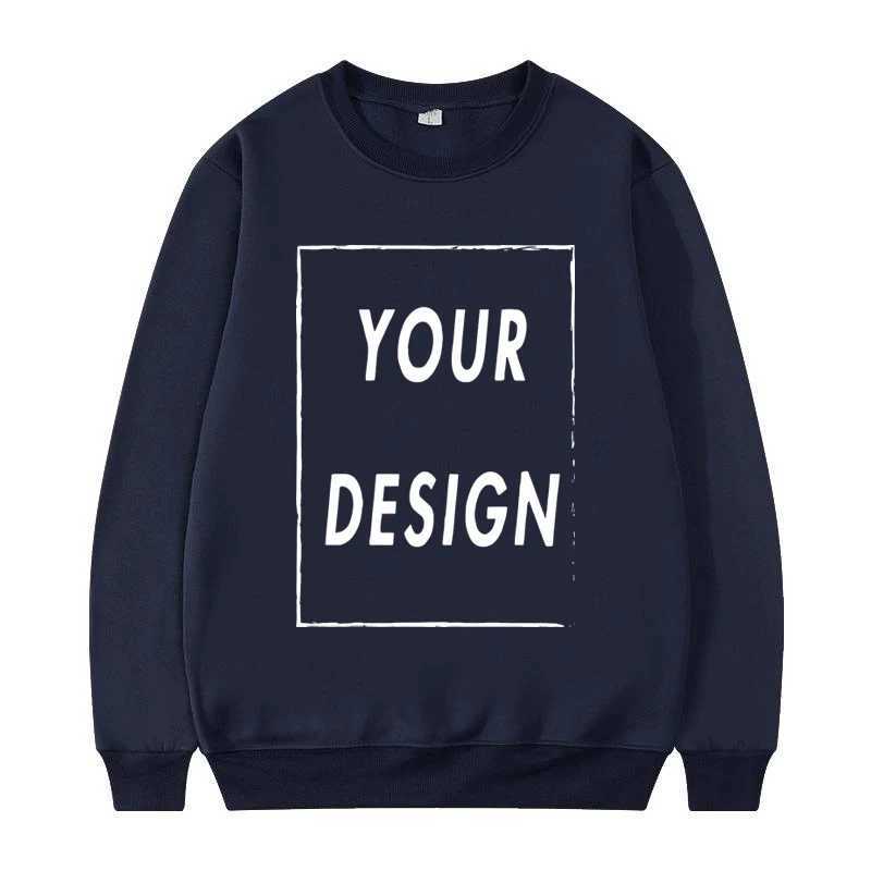 Unisex Crew Neck Sweatshirt 2025 New Fashion Customizable Mens Womens Casual Sweater Hatless J251203