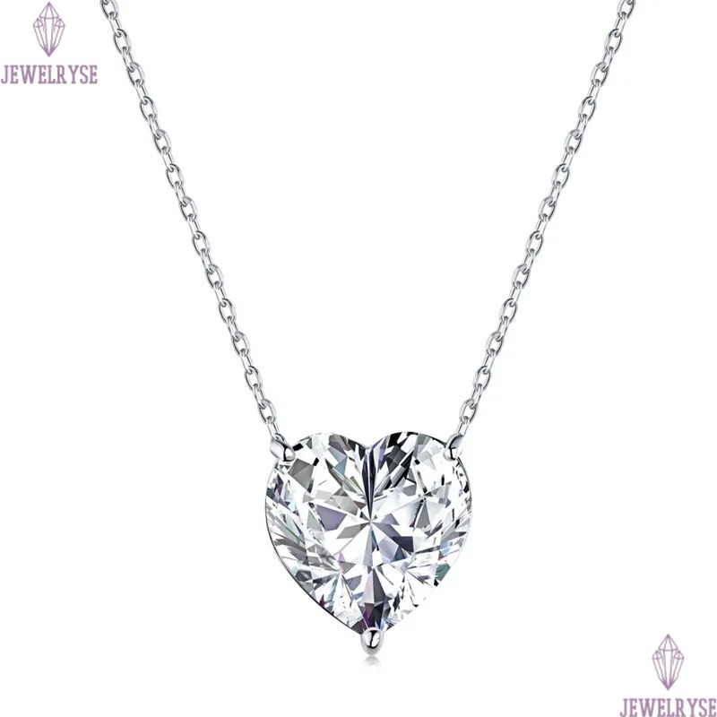 luxury heart necklace desinger for woman 925 sterling silver jewelry white pink diamond pendant cubic zirconia choker 18k gold chain necklaces girlfri