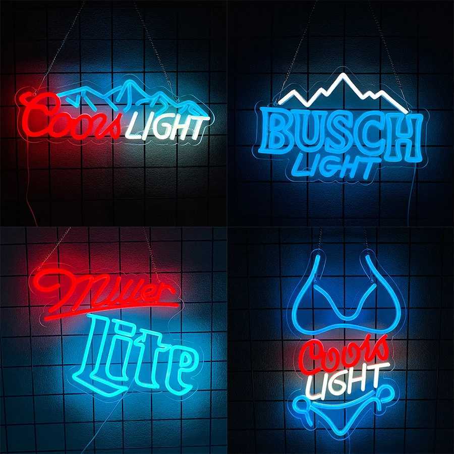 Crs Light Neon Sign Beer Bar Business Sign Wall Lamp Usb Powered Used For Clubs Bars Restaurants Parties Man Caves Decor H251201