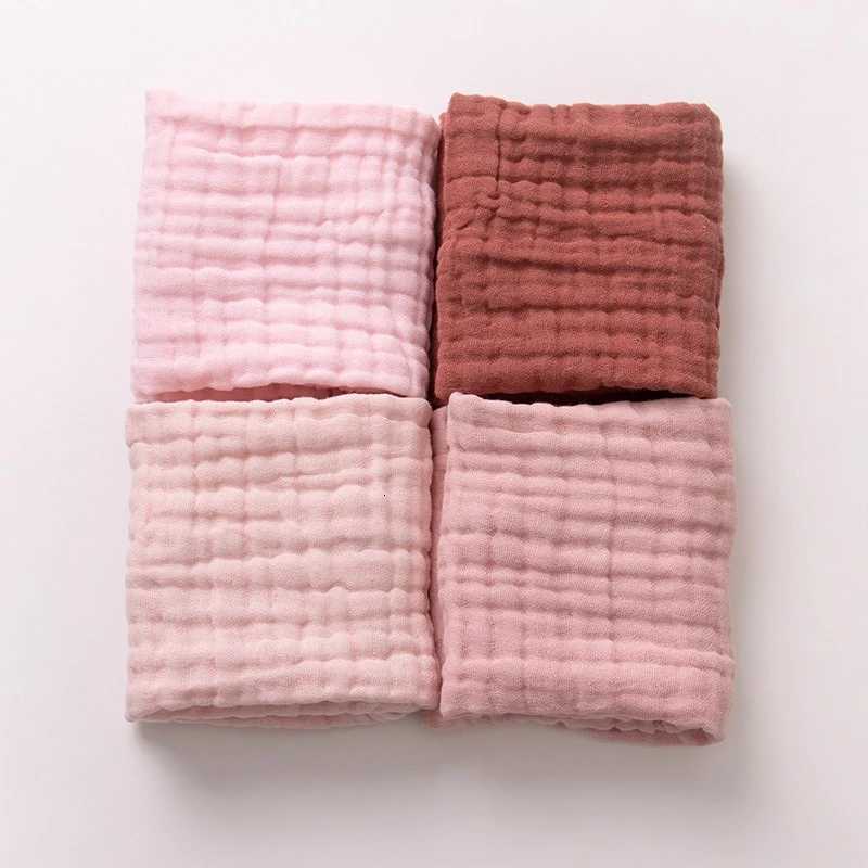 4 Pcs Newborn Cotton Towels Baby 6-Layer Gauze Soft Face Towels Boys Girls Cozy Spitting Milk Drool Towel Y251202