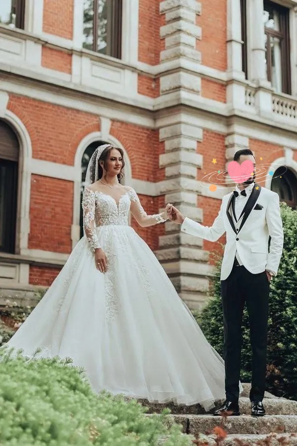 Vintage Garden Wedding Dresses Floral Beading Lace Appliques Sexy Long Sleeves Bridal Gowns Boho Brides Dress 2026 Customized Vestidos De Marriage