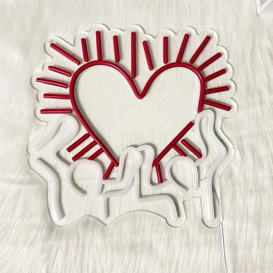 Heart LED Neon Light Wall Hanging Room Decor With OnOff Switch Home Party Wall Decor LED Neon Signs For Unique Rooms H251201