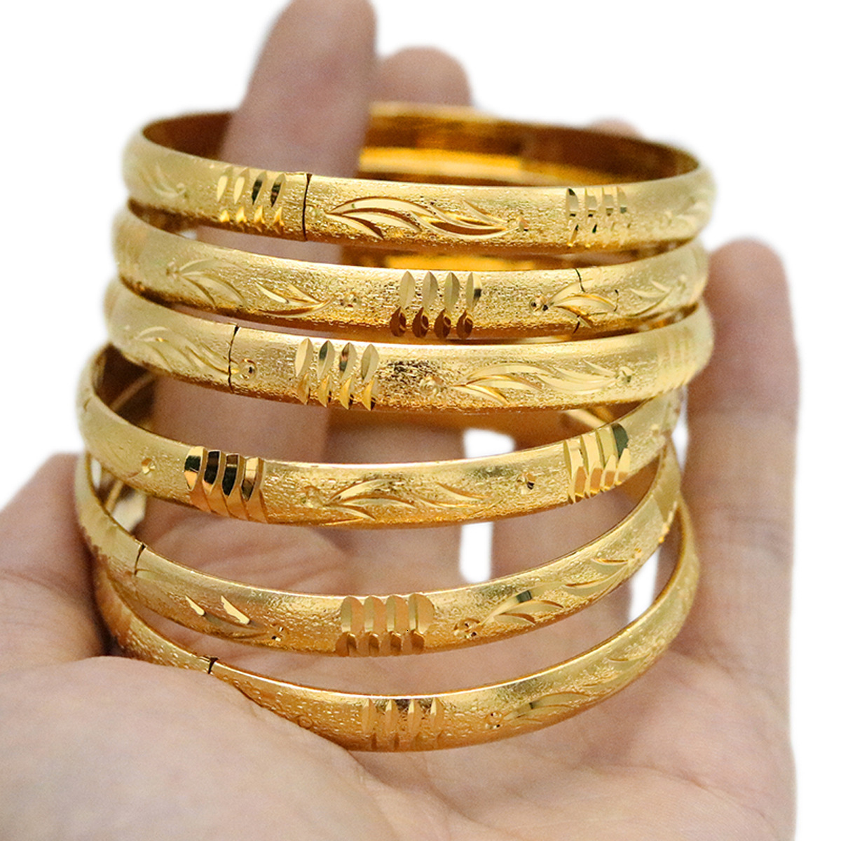 Xiyin Unisex 8mm Vietnam Gold Plated Buckle Open Car Flower Bracelet Vacuum Electroplating Color Retention 231221