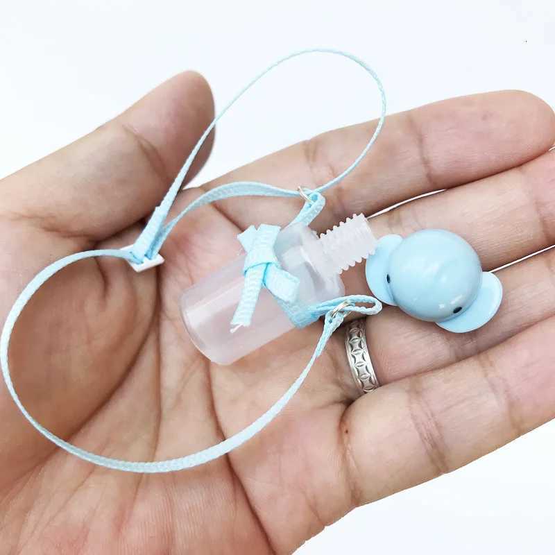 Mini Doll Water Bottle Model Miniature Kettle With Lanyard For 1/4 1/6 OB11 DollHouse Accessories Outdoor Bottles Decoration W251202