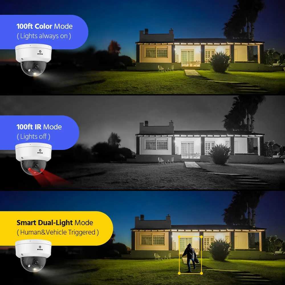 ANNKE H265 4K tra HD IP Camera 4X Optical Zo De Camera He 8MP Night Vision Security Camera 28mm poe camera outdoor 4k C251202