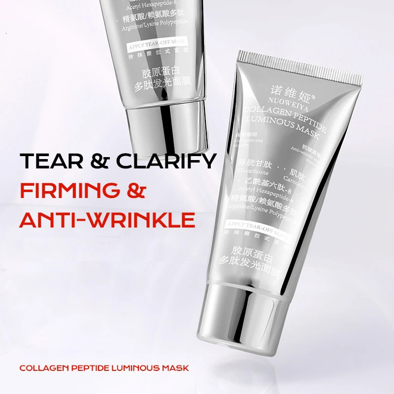 Collagen Wrapping Peel Off Mask Makeup Facial Anti-wrinkle Moisturizing Brighten Smooth Face Firming Skin Rejuvenation Care Mask 251128