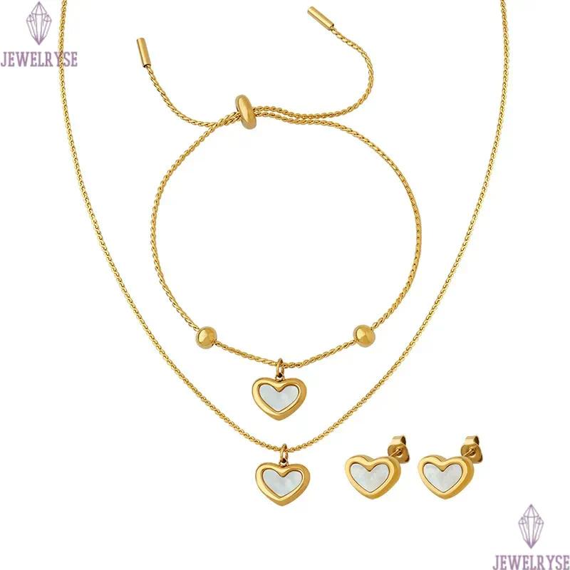 fashion heart stainless steel 18k gold designer necklace for woman party pendant luxury necklaces chain choker jewelry birthday friend valentines day 