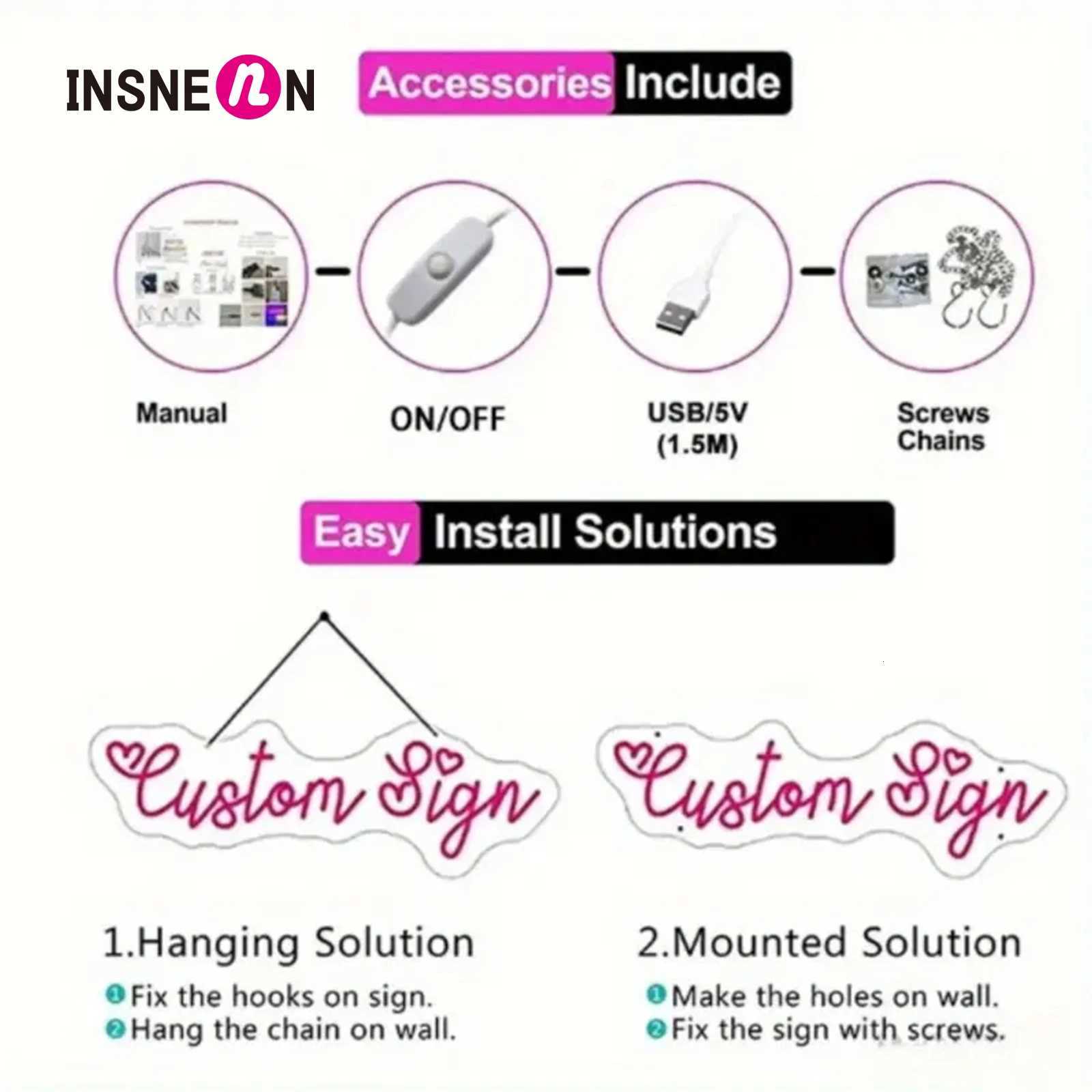 Custom your Personalised Name Neon Sign Light for girls/boys Birthday Party Bar Wedding Room Wall Decoration Neon Led sign H251201