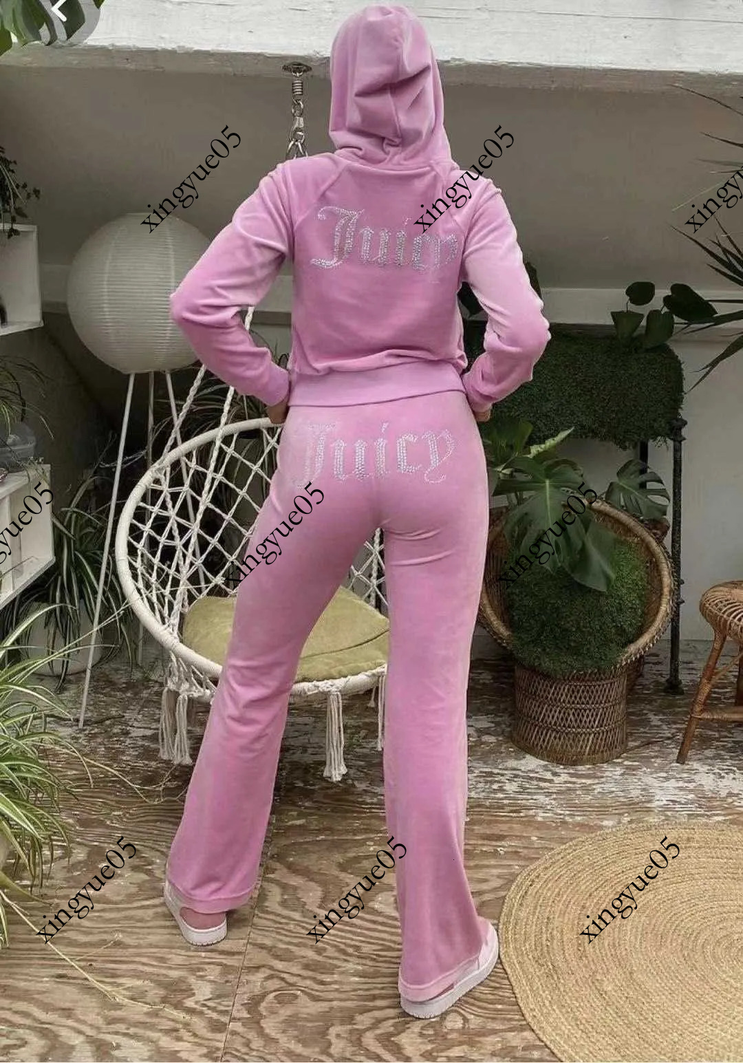 Juicy Tracksuit Womens Leisure Outdoorwear Cotton Silk Sports Wear Juicy Cotoure Sweater Suits Fot Sports Clothing Two Piece Velvet Tracksuit Zipper Sweatsuit dz