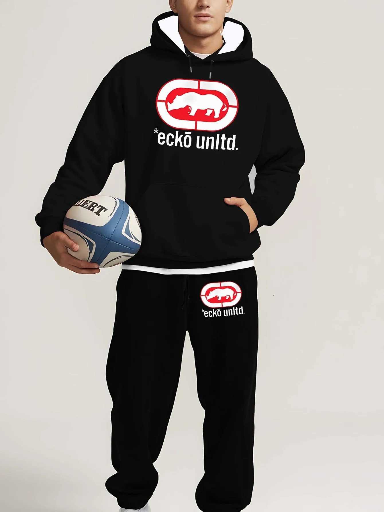 2025/26 Autumn Winter Sweatsuit Hoodie Two-Piece Set Urban Street Fashion Casual Athletic Wear Mens Clothing Sets W251202