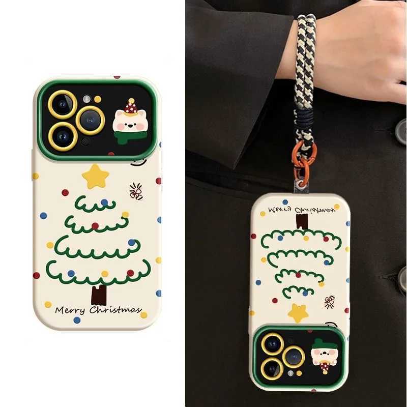 Christmas tree for iPhone 17pro max mobile phone case 16 large window 15 matte 14 anti-drop 12/11 soft case X J251202