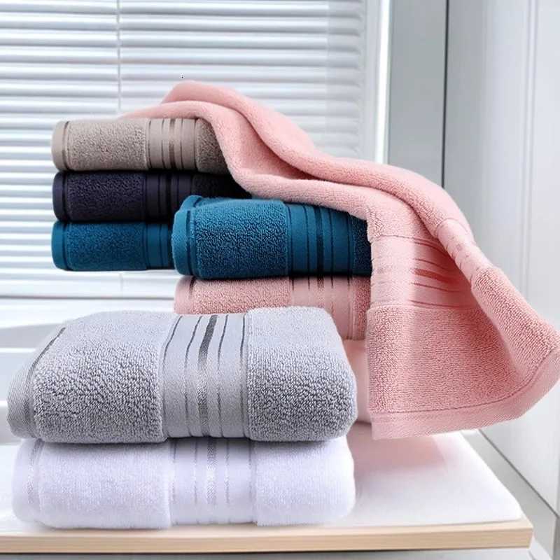 35X75cm 100 cotton towel absorbent adult bath towel pure color soft are super absorbent super soft travel and sports towels Y251202