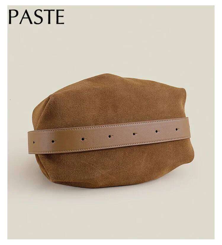 Luxury Bag Designer First Class Nubuck Dumpling Hobo Soft Touch Matte Suede Leather Women Shoulder Adjustable Handle Hand Bag For Lady