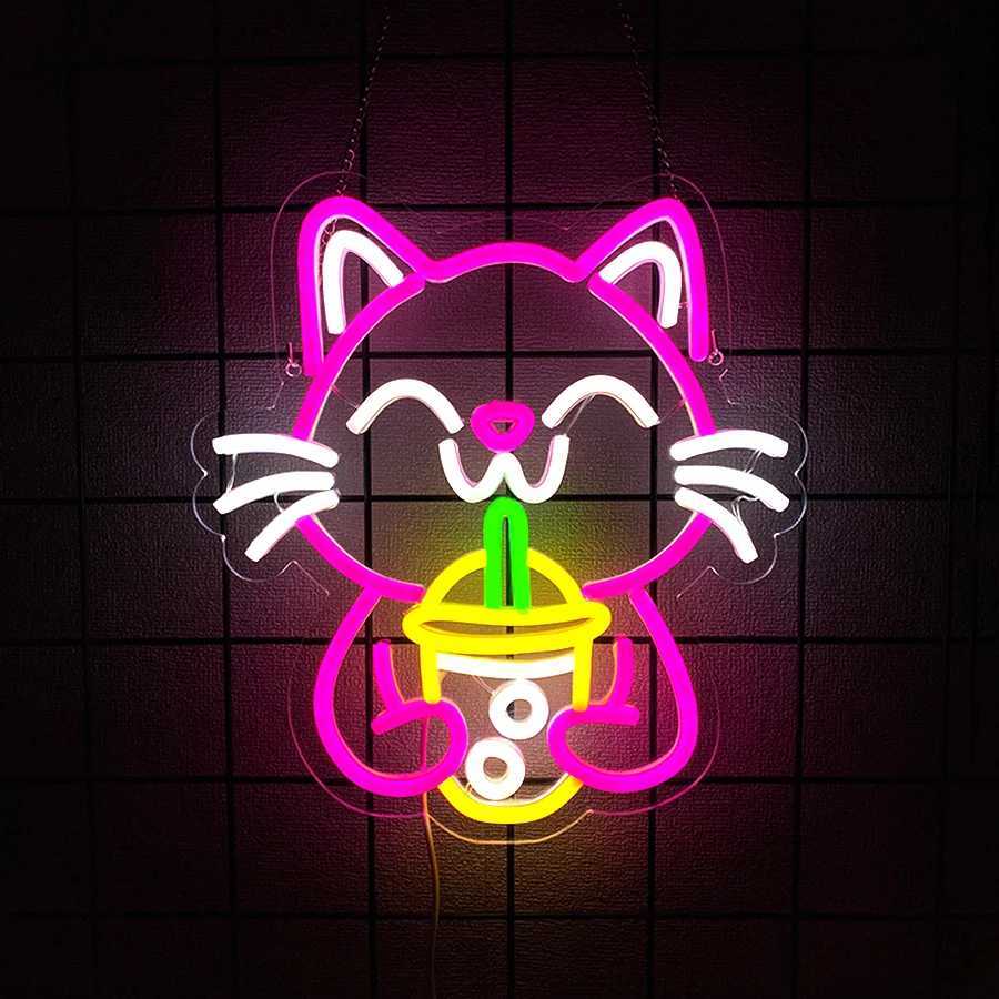 Dessert Series Neon Signs Cartoon Icons Hand-Made Usb Powered Used For Decor In Clubs Cafes Cold Drinks Shops And Shops H251201