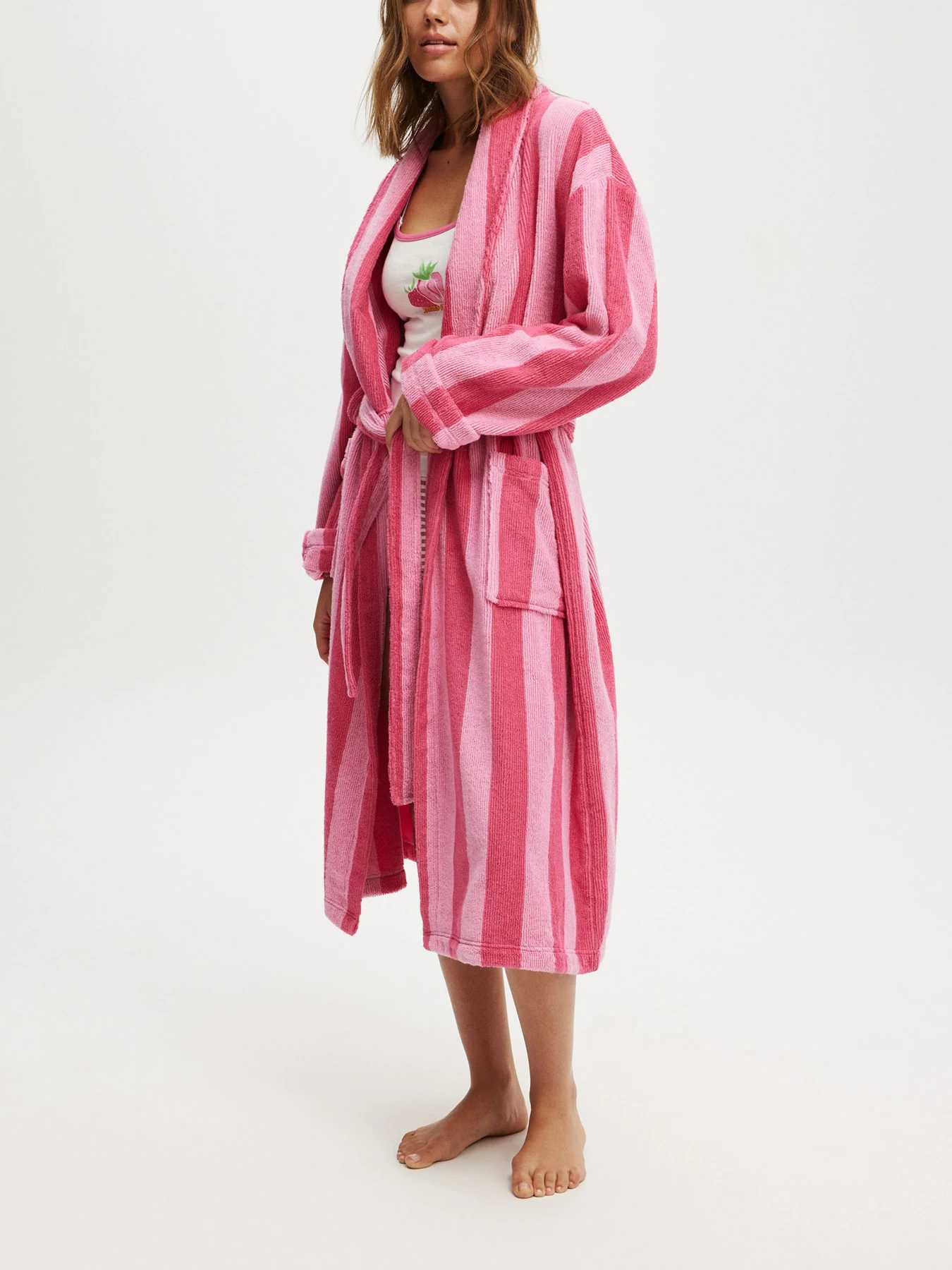 New Womens Lapel Bathrobe Autumn And Winter Models Facecloth Warm And Comfortable Long-Sleeved Robe Homewear Hot Sale S M L C251202