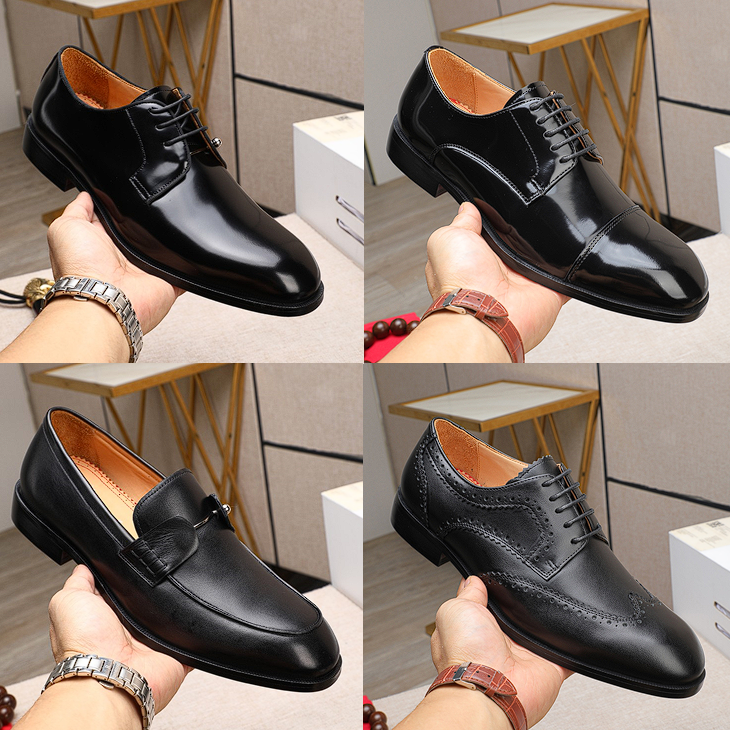 Quality Loafers Luxury Men Dress Shoes Designer Classic Slip-on Vintage Moccasin Metal button Real Leather Brand Casual Shoes 38-47
