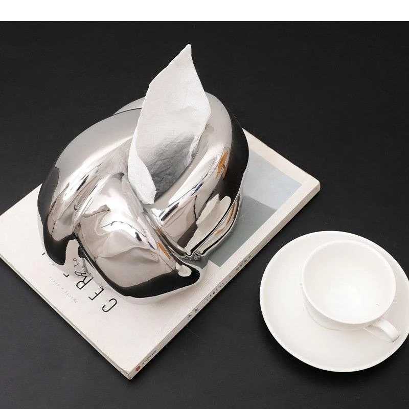 Clinch Knot Ceramic Tissue Box Irregar Shape Paper Towel Coffee Table Desktop Boxes Modern He Decor H251201