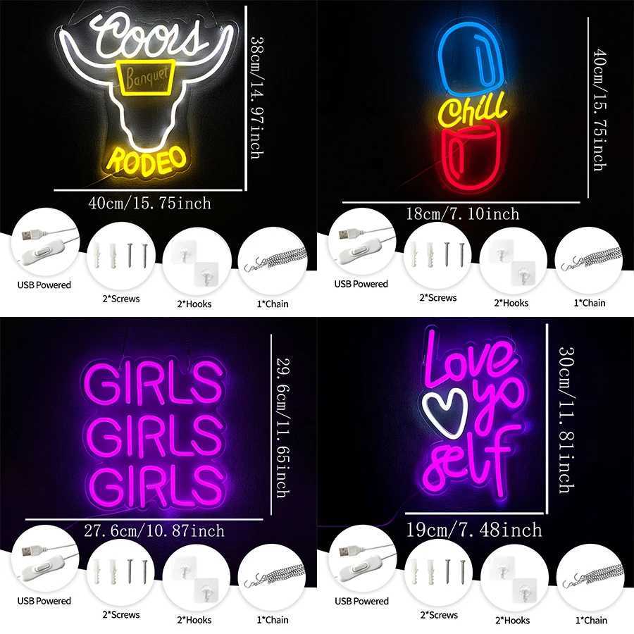 Bar Series Neon Signs 3D Carved Icon Business Wall Lamp Usb Powered Used For Clubs Bars Restaurants Man Caves Art Decor H251201