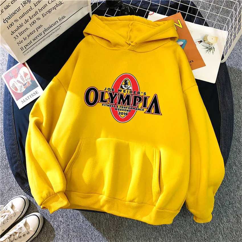 OLYMPIA Printed Gyms Harajuku Funny Women Hoodie Clothes Male Womens Fashion Hoodies Oversized Sports Sweatshirt Hoody Unisex J251203