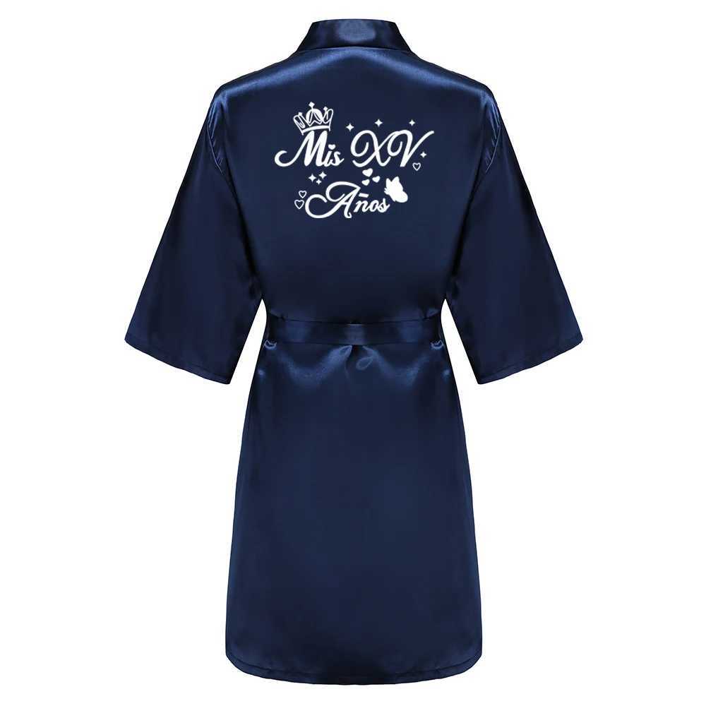 Mis Quince Aos Bathrobe Mama de la Quinceaera Robe Woman Homewear Party Gift C251202