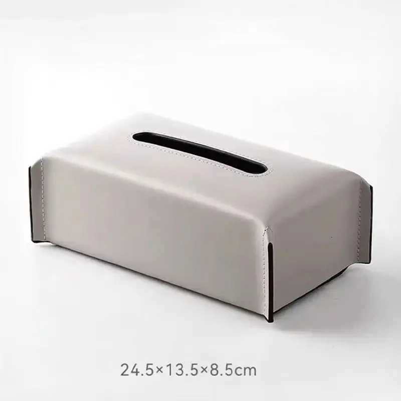 Woven Tissue Box Leather Napkin Case Luxury Paper Cover Living Ro Tissue Paper Holder Desktop He Tabletop Decoration H251201