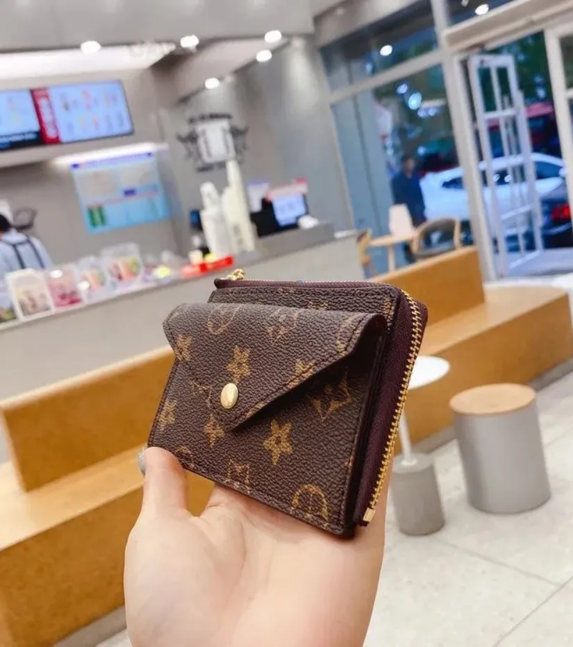 2026 Designer Wallet Womens Mini Zippy louisvuinton lvslys Bag Credit Card Holder Coin Purse Key Pouch Purses louisvuinton lvslys Bag Keychain Bags Clutch with Box