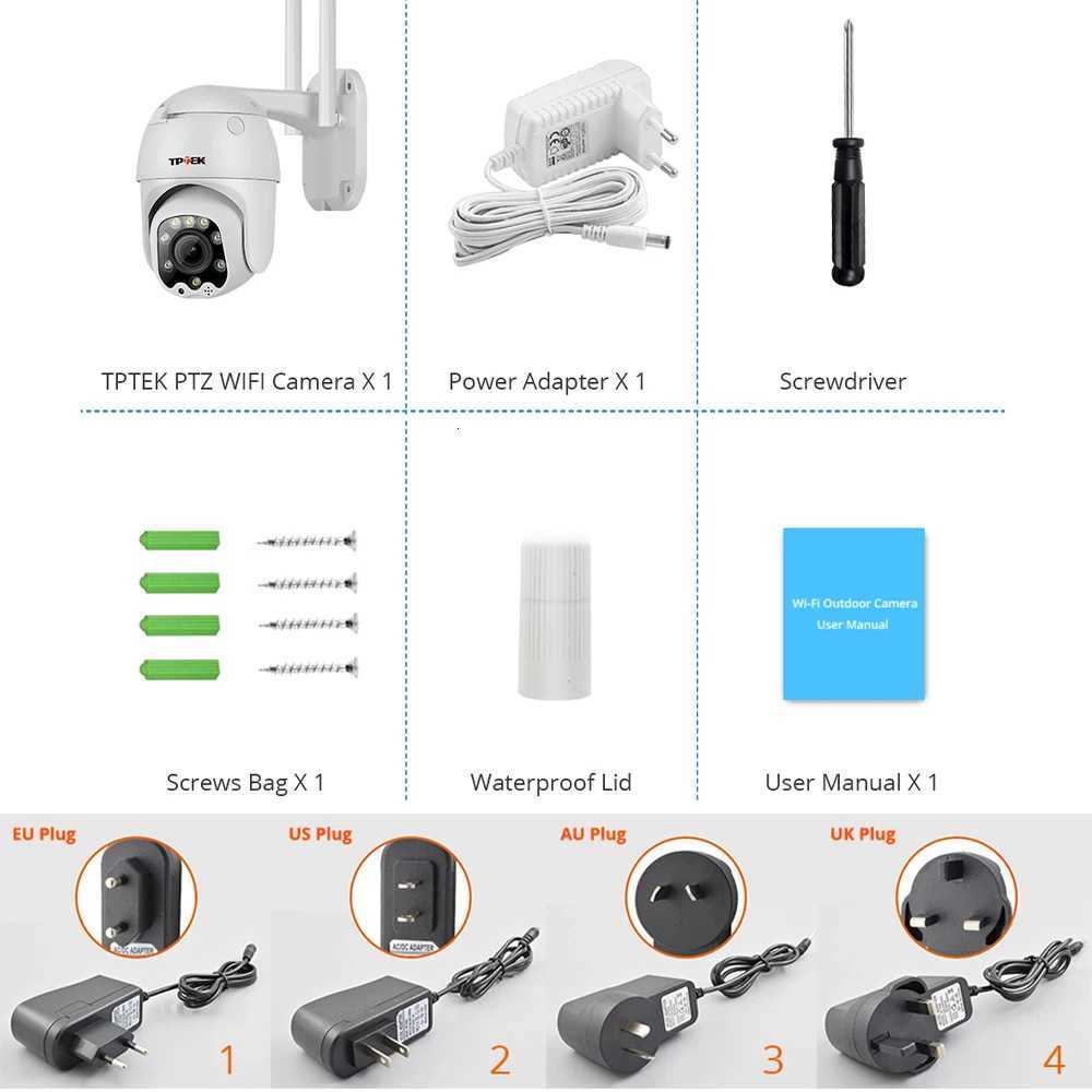 Wifi PTZ IP Camera 5MP 5X Optical Zo Wi-Fi Security Outdoor CCTV Surveillance Speed De Video Camara Color Night Camhi Cam C251202