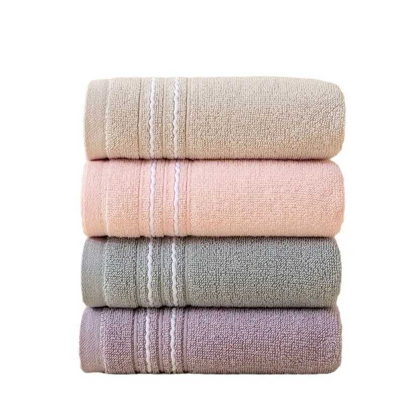 Towel 2/4-pc pack pure cotton towels face cloths bath towels adult hand towels Highly absorbent lint-free soft For household use Y251202